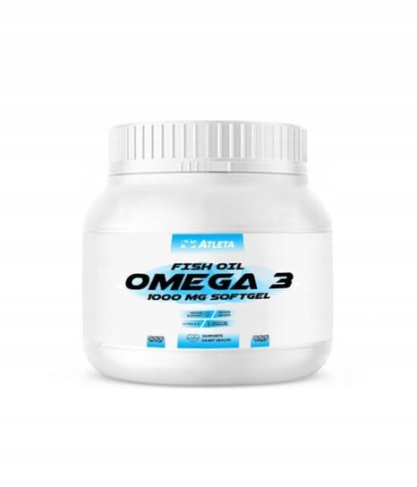 

Atleta, Omega 3, 1000 мг, жирные кислоты Dha Epa для иммунитета, 200 капсул. Inna marka