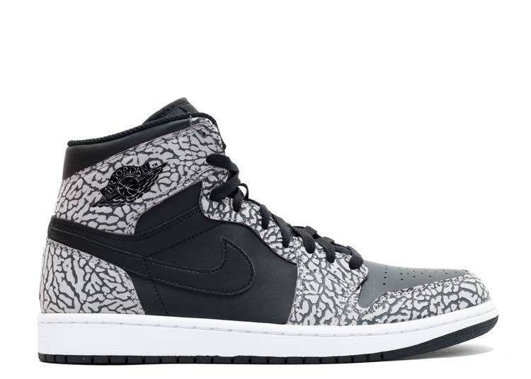 

Кроссовки AIR JORDAN 1 RETRO HIGH 'BLACK ELEPHANT', черный