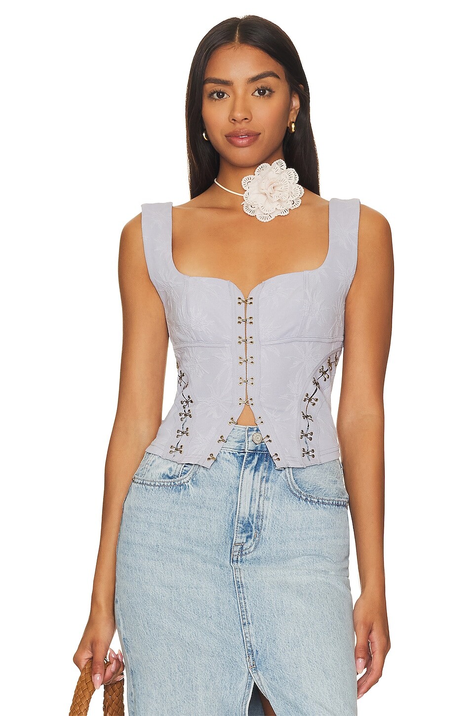 

Бюстье Free People Don't Look Back, цвет Chambray Blue