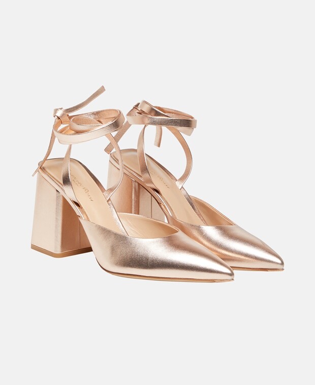 

Туфли-лодочки с пяткой на пятке Gianvito Rossi, коричневый