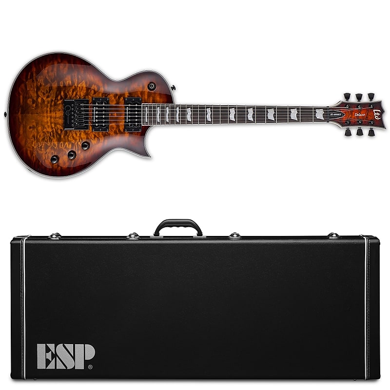 Электрогитара ESP LTD EC-1000 Evertune ET Dark Brown Sunburst DBSB Guitar + Hard Case EC-1000ET EC EC1000ET
