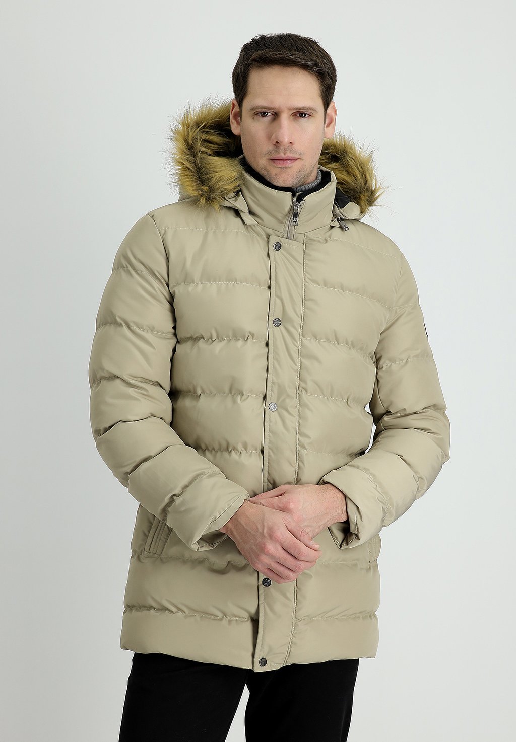 

Зимнее пальто HOODED PUFFER INSULATED TALL COAT Kigili, цвет medium mink