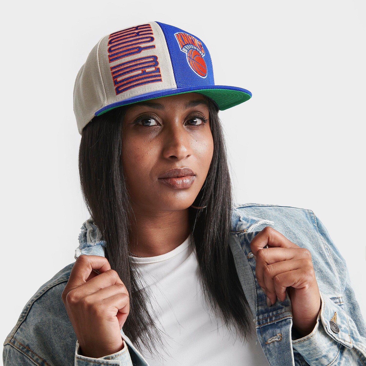 

Кепка Mitchell & Ness New York Knicks NBA с поп-панелью Snapback, синий