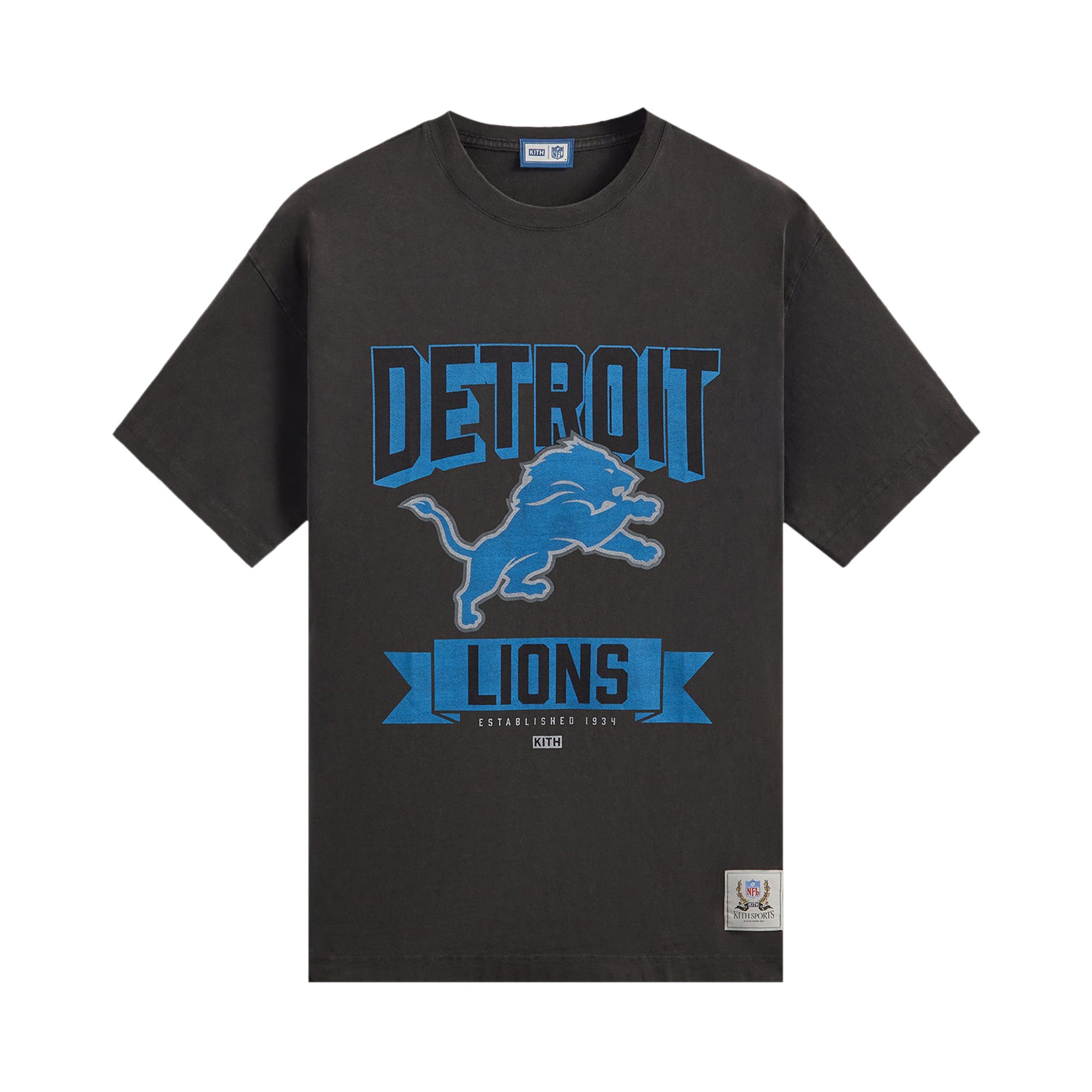 

Kith For The NFL: винтажная футболка Lions Черная, Черный