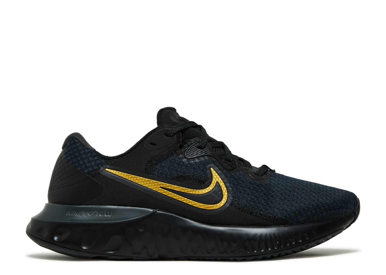 Кроссовки Nike Renew Run 2 'Black Metallic Gold', черный