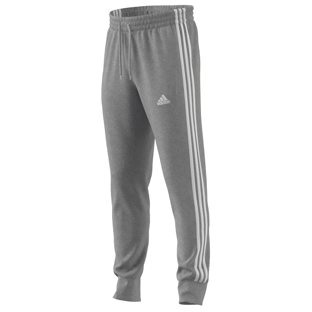 Тренировочные брюки Adidas 3 Stripes FT TC, цвет Medium Grey Heather/White