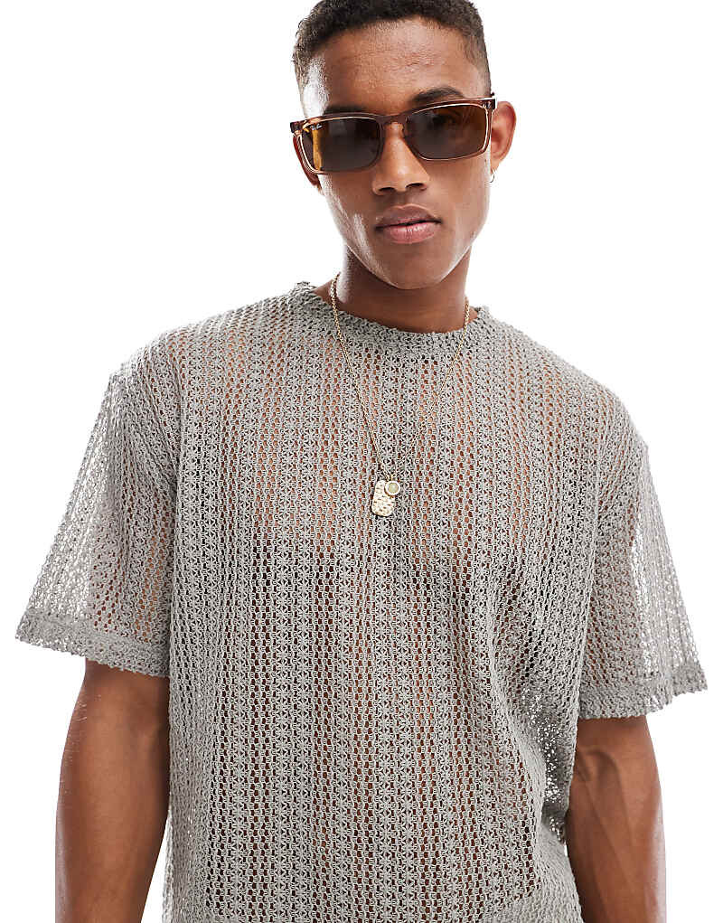 

ASOS DESIGN – Футболка Oversize-H>4kel цвета Grau