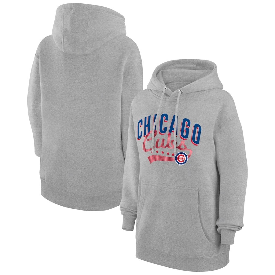 

Пуловер с капюшоном G-III 4Her by Carl Banks Chicago Cubs, серый