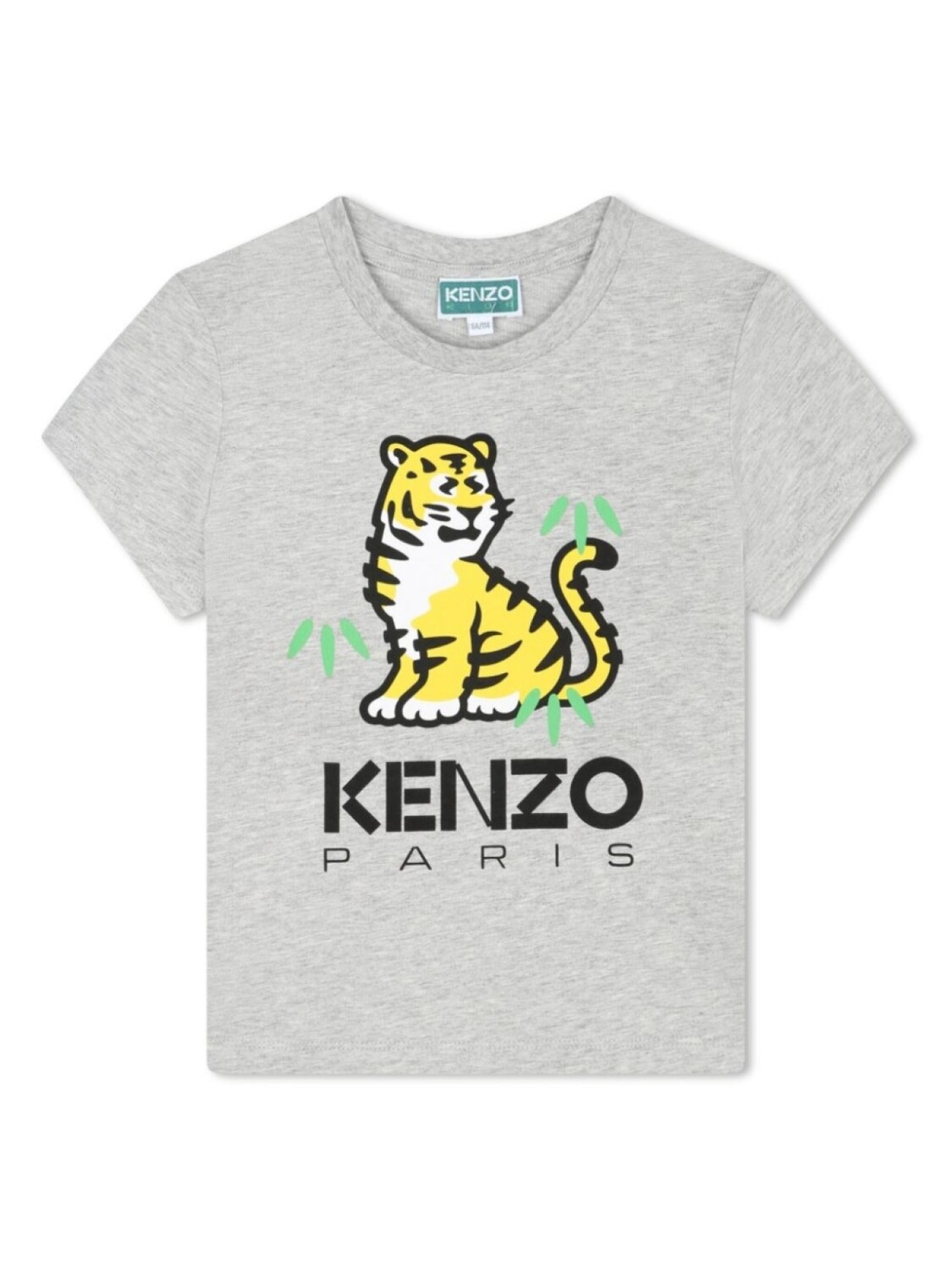 

Kenzo Kids футболка с логотипом, серый