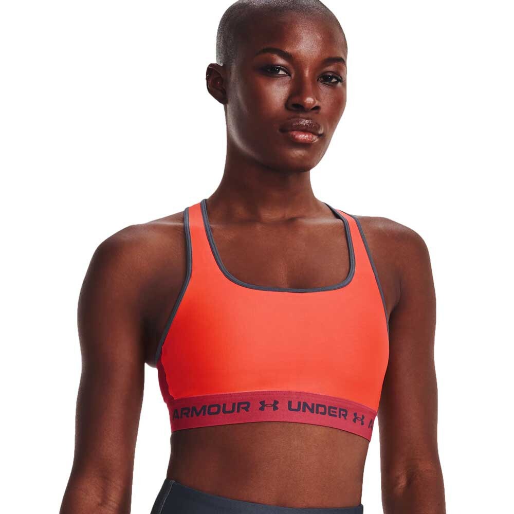 Спортивный топ Under Armour Crossback, оранжевый топ женский бра under armour ua crossback mid bra solid ne размер 40 42 rus