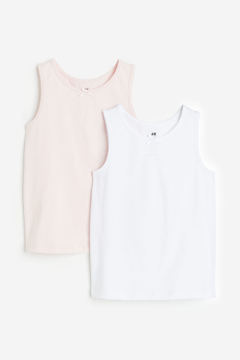 

2 пары топов-жилетов H&M, розовый