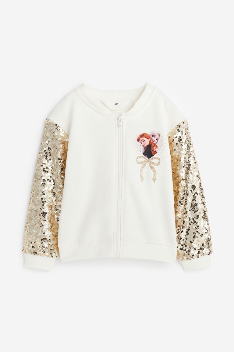 

Толстовка с пайетками, кардиган H&M