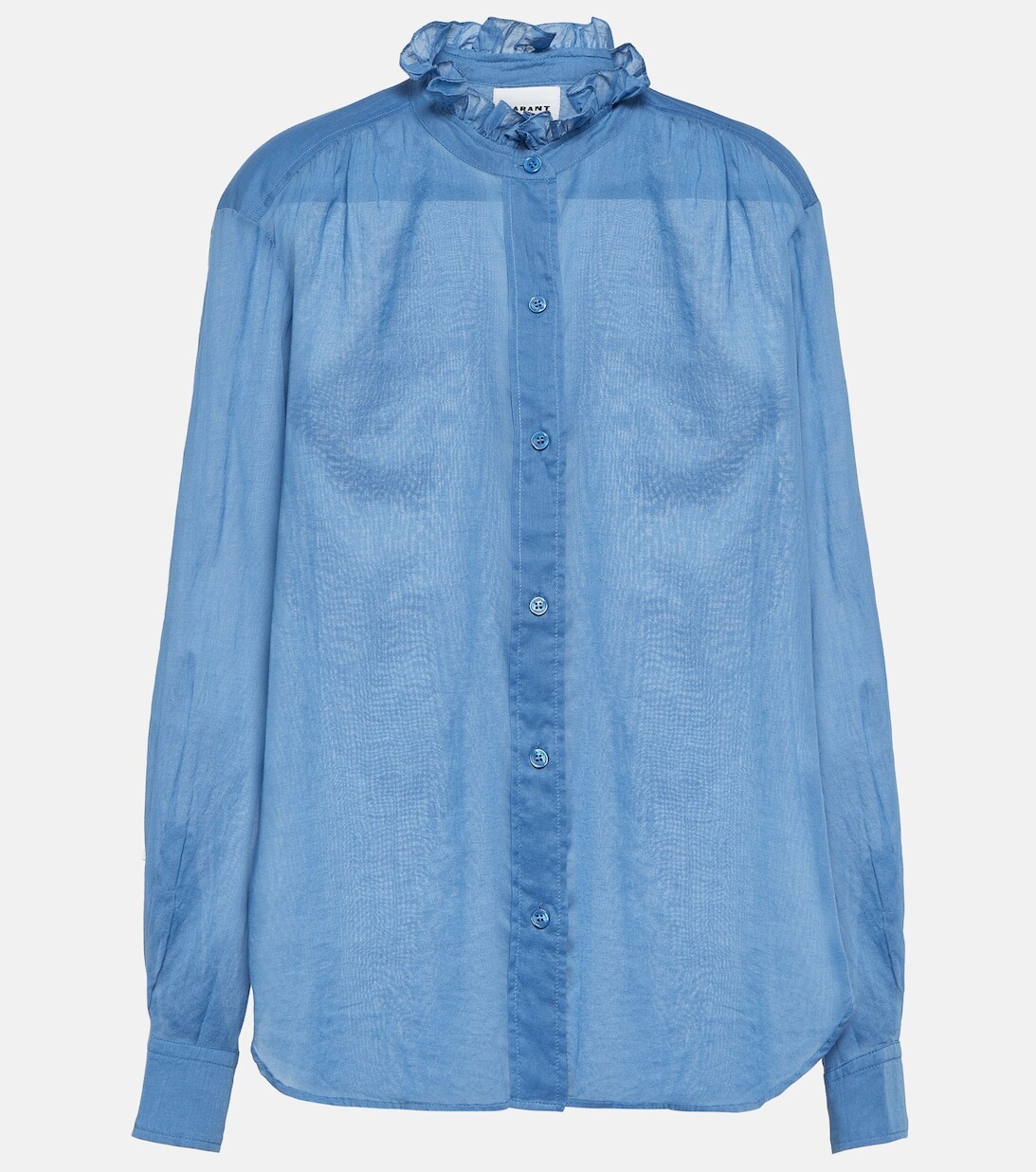 

Блузка Gamble из хлопка MARANT ETOILE, синий