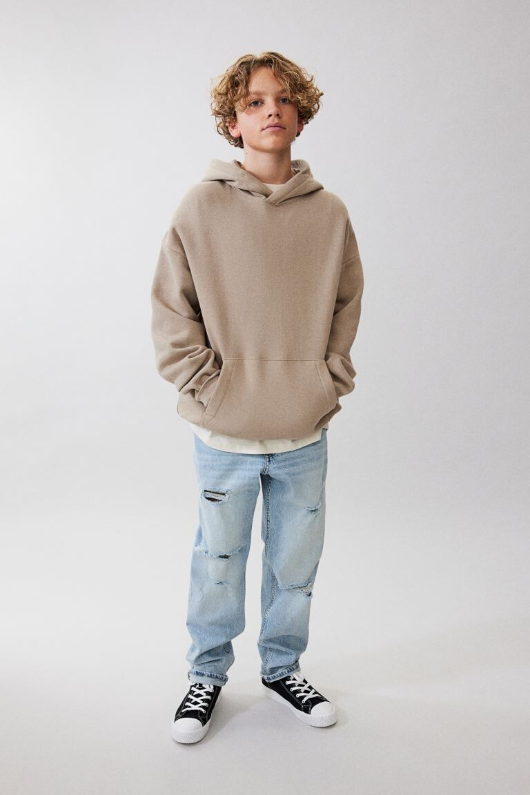 

Свободные джинсы зауженного кроя H&M, синий