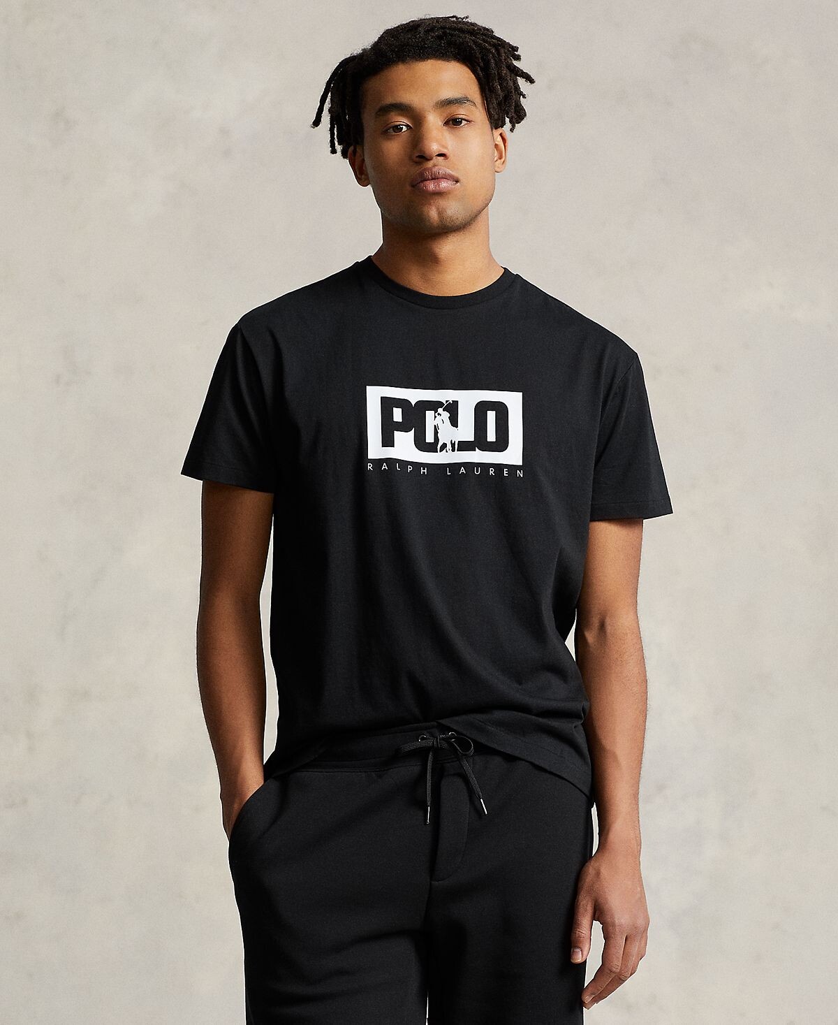 

Мужская трикотажная футболка классического кроя с логотипом Polo Ralph Lauren