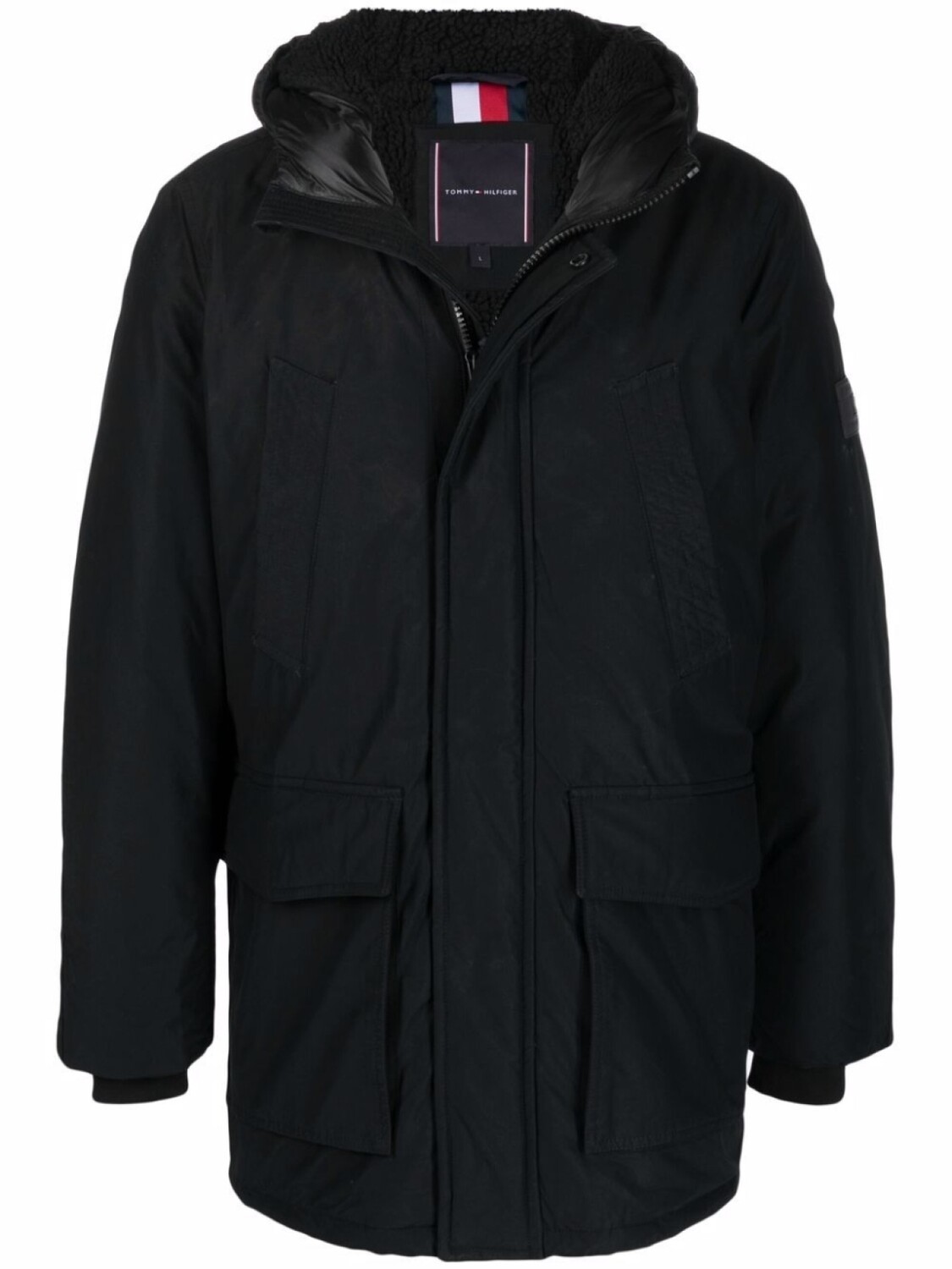 

Tommy Hilfiger парка Rockie Dry Wax с капюшоном, черный