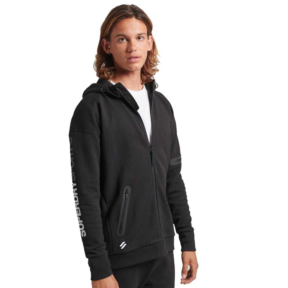 

Худи Superdry Gymtech Zip, черный