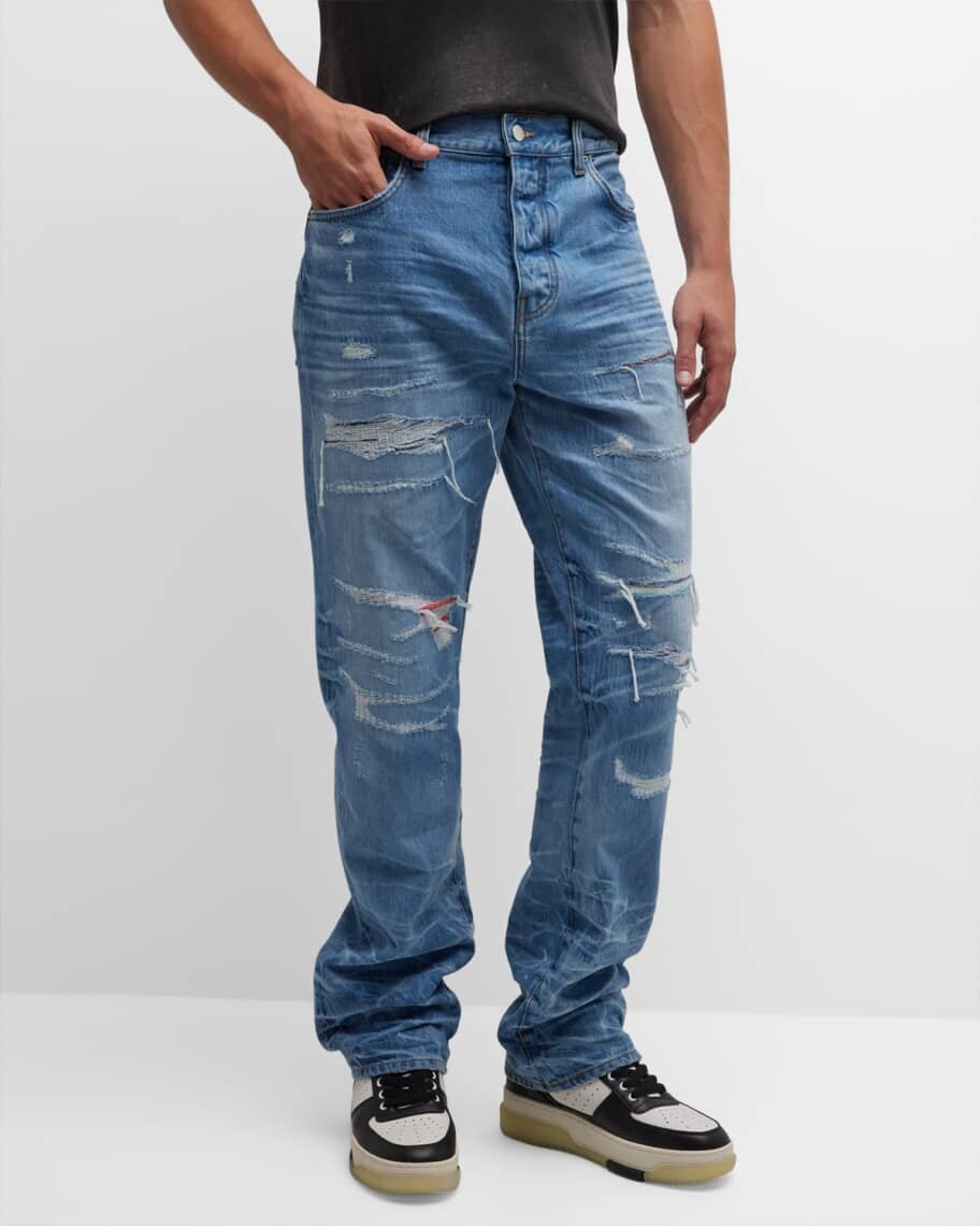 

Мужские джинсы прямого кроя с нашивкой Aloha Amiri