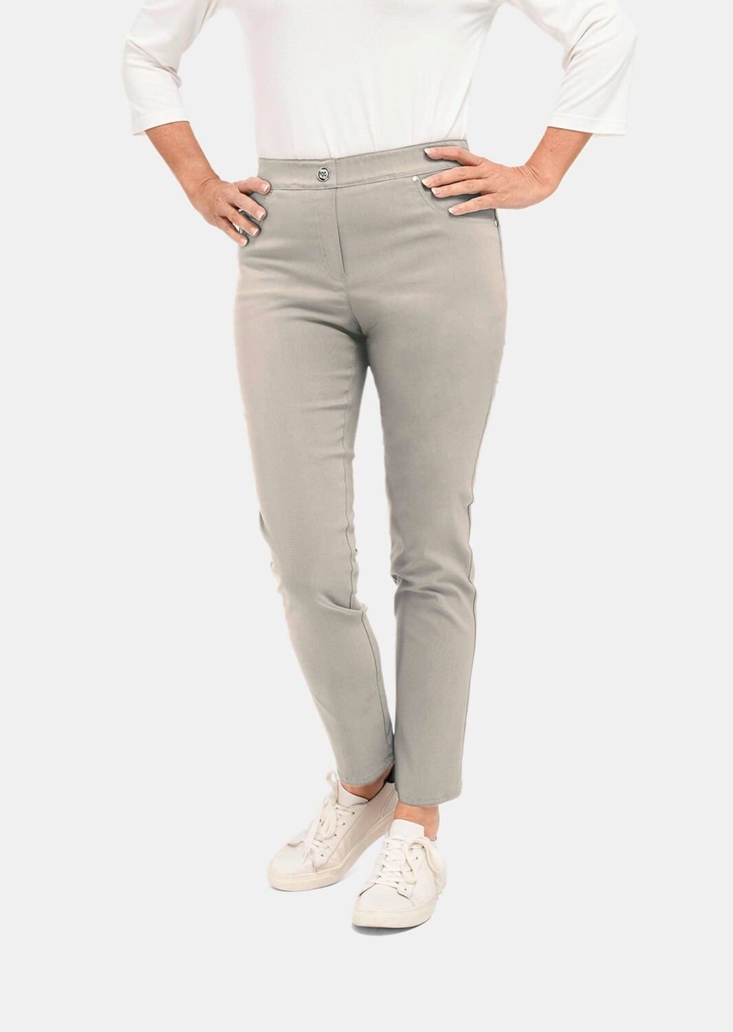 

Брюки GOLDNER Super Stretch Louisa, цвет stein