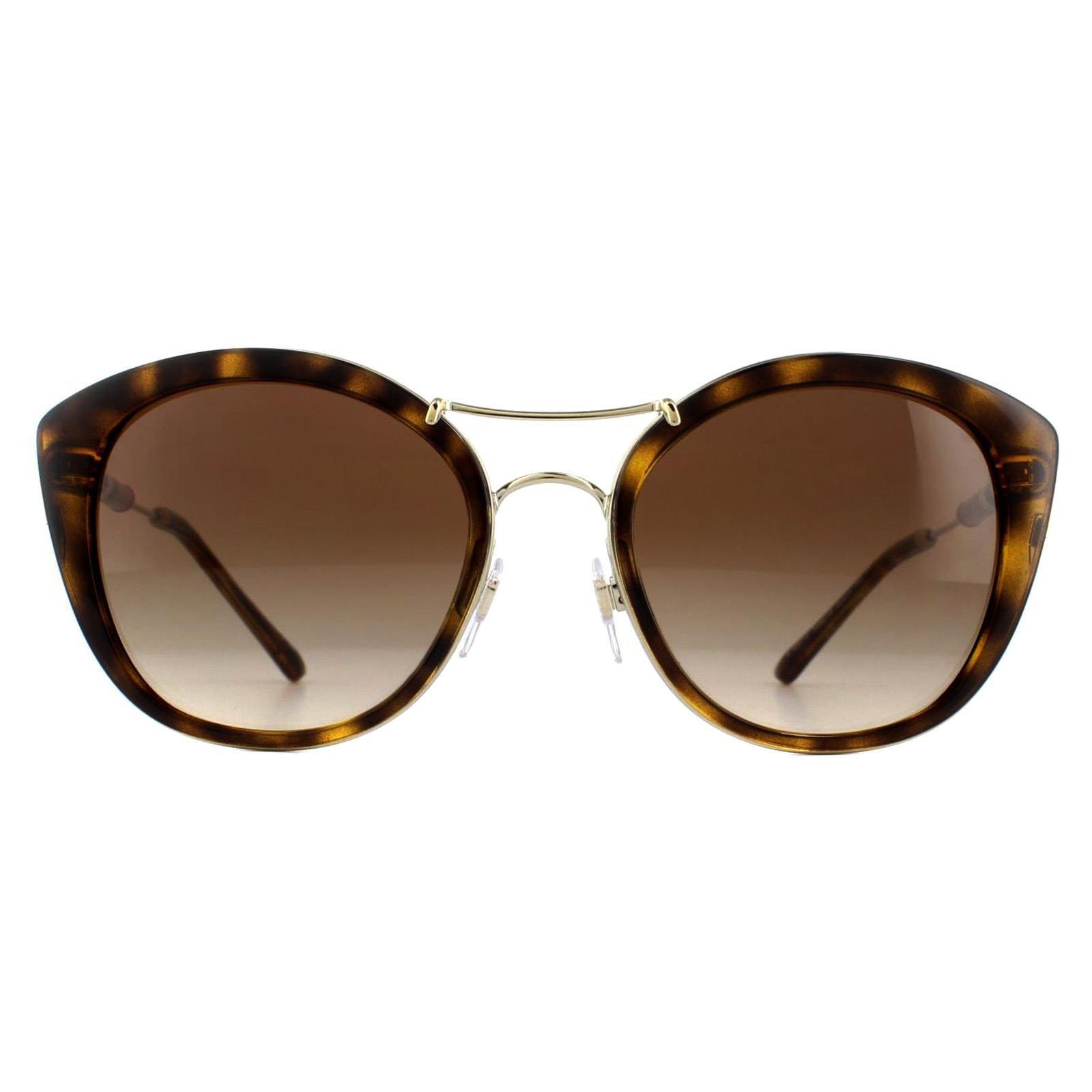 Темные гаванно-коричневые солнцезащитные очки «кошачий глаз» с градиентом Burberry, коричневый