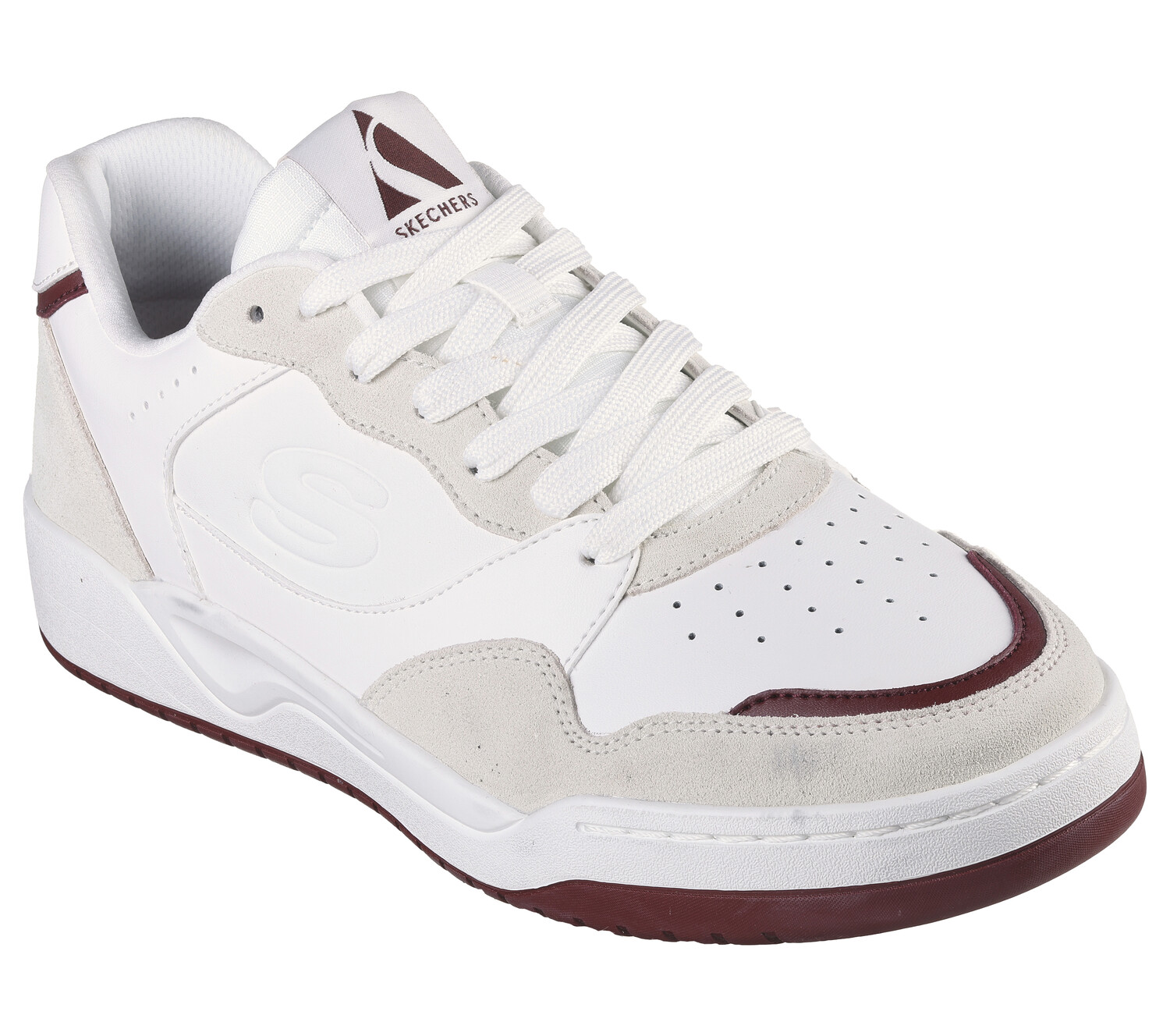 

Низкие кроссовки Skechers KOOPA VOLLEY LOW LIFESTYLE, цвет Weiß/Burgunderrot