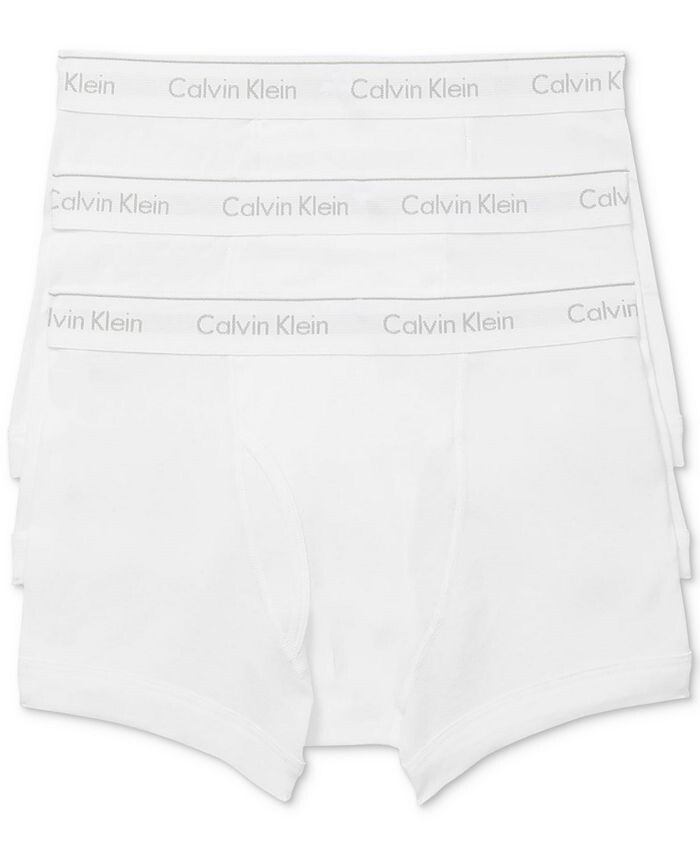 

Мужские 3-комп. Классическое нижнее белье из хлопка Calvin Klein, белый