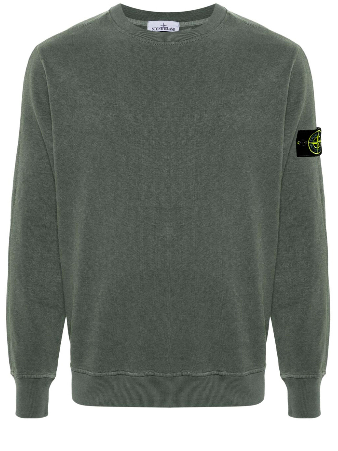 Толстовка Stone Island Cotton, зеленый брюки stone island logo appliqué cotton regular green зеленый