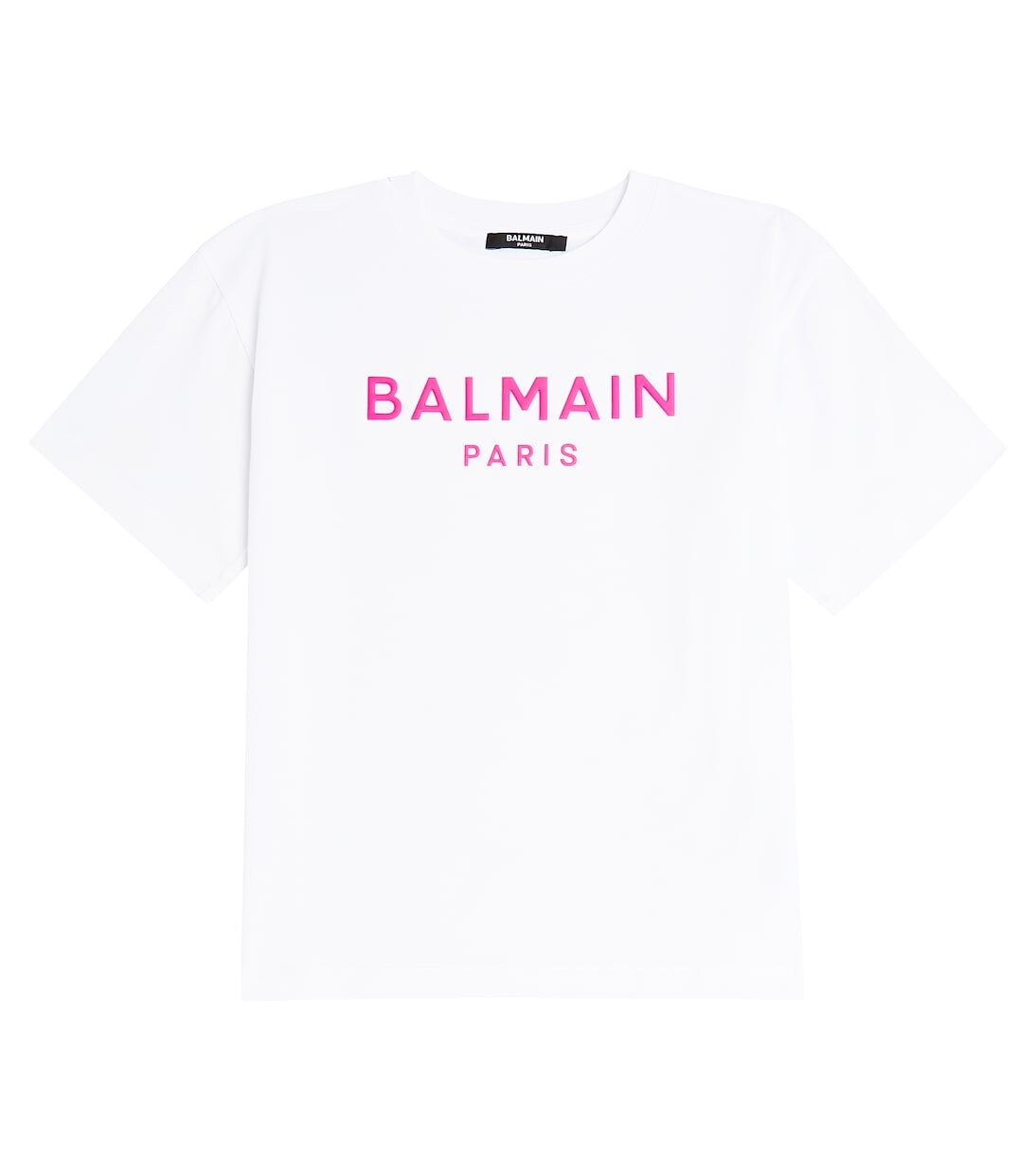 

Футболка из хлопкового джерси с логотипом Balmain, белый