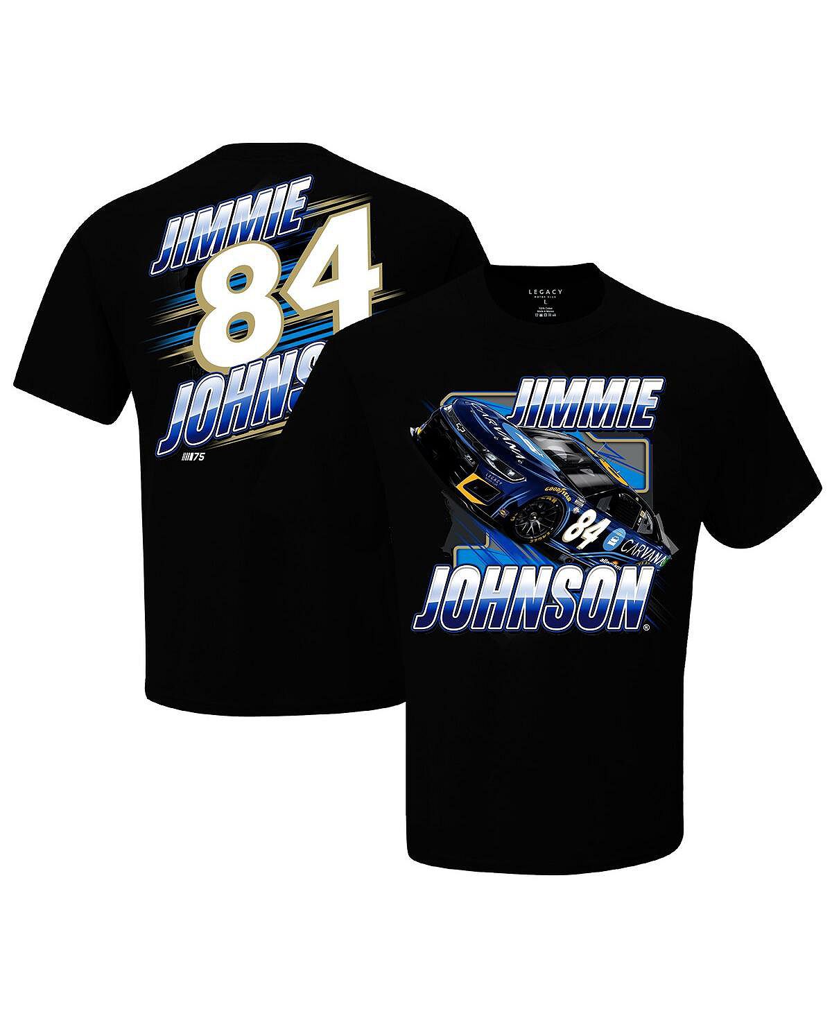 

Мужская черная футболка Jimmie Johnson Blister Legacy Motor Club Team Collection, Черный