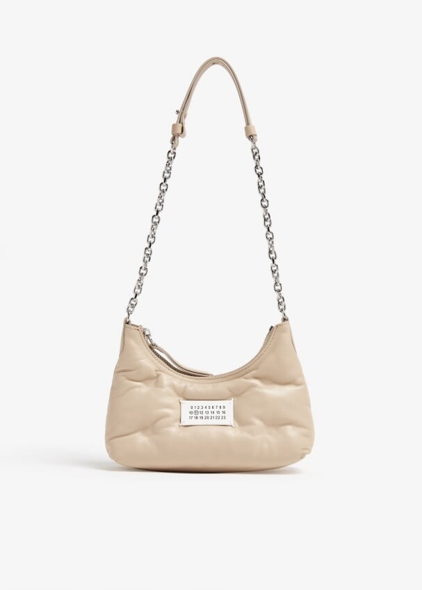 Сумка Maison Margiela Glam Slam Micro Hobo, бежевый