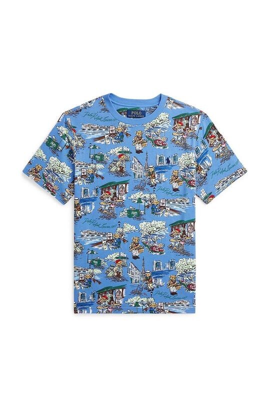 

Хлопковая футболка для детей Polo Ralph Lauren, синий