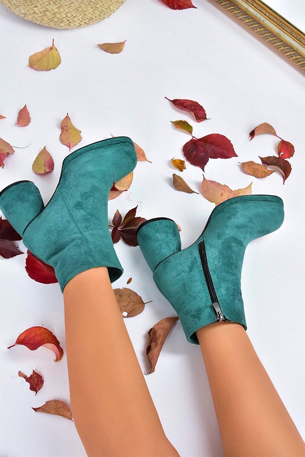 L4048311 Зеленые женские ботинки Fox Shoes