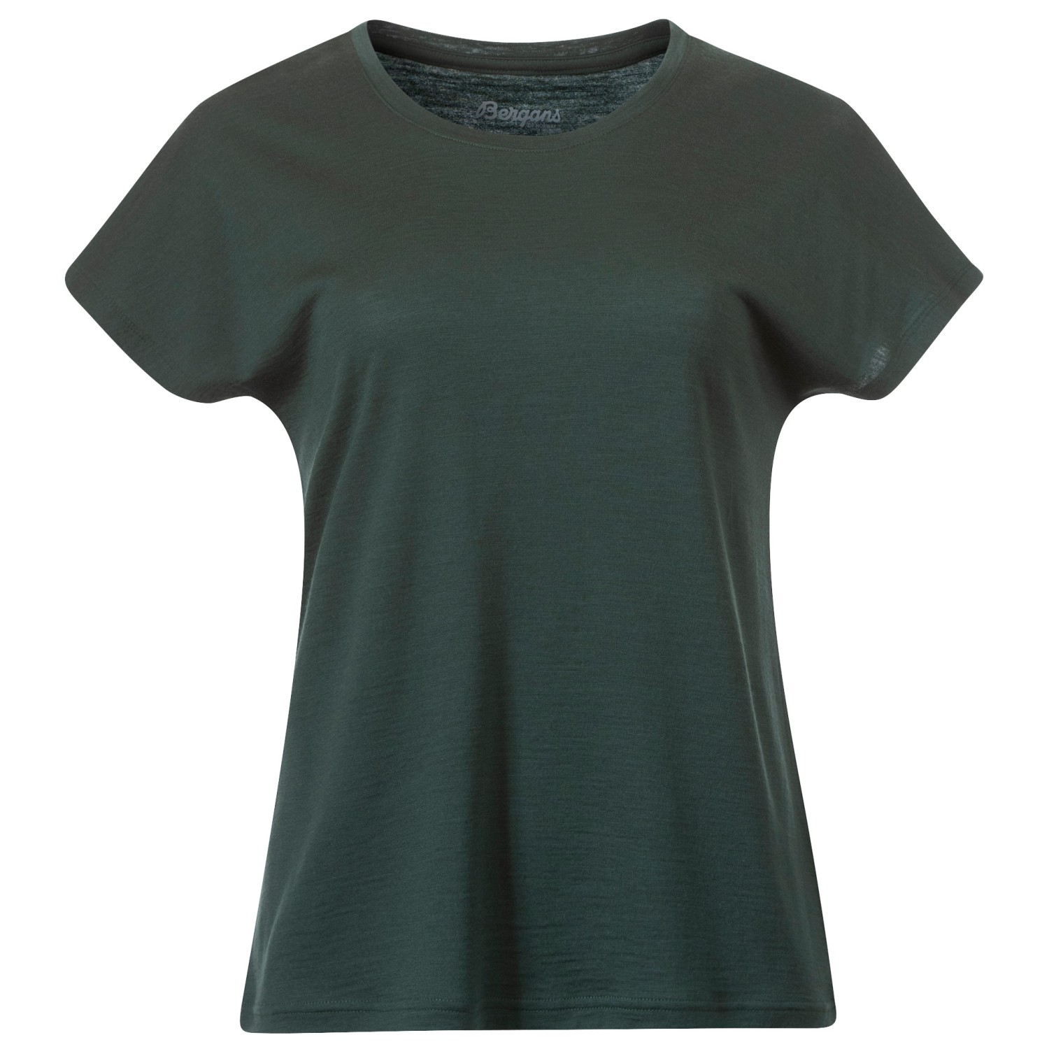 Рубашка из мериноса Bergans Women's Whenever Merino Tee, цвет Duke Green