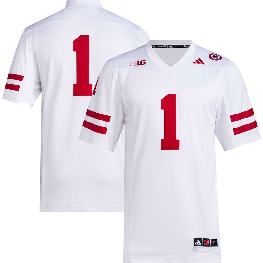 

Джерси adidas Nebraska Huskers, белый
