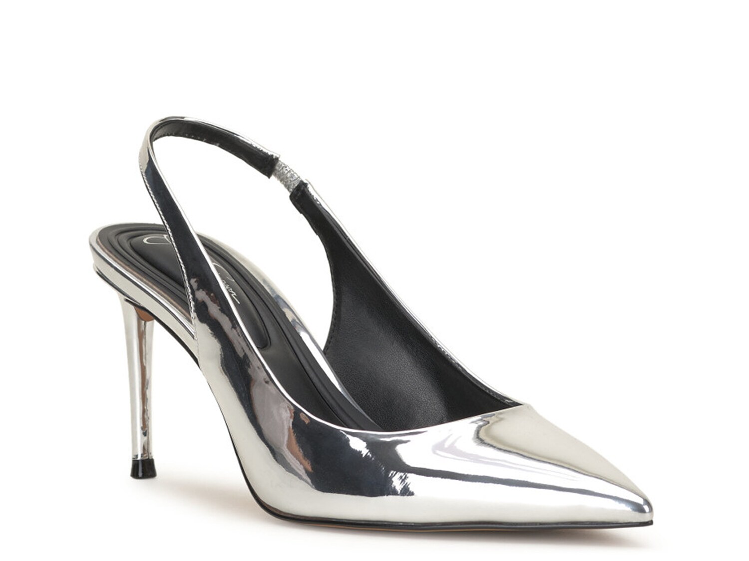 Туфли с ремешком на пятке Jessica Simpson Souli, серебряный металлик туфли на маленьком каблуке quentin с заостренным носком и пяткой на пятке where s that from черный