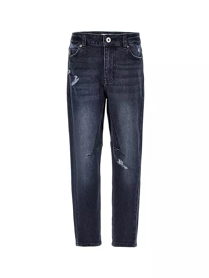 

Потертые джинсы Little Boy's & Boy's Skateboard Moschino, синий