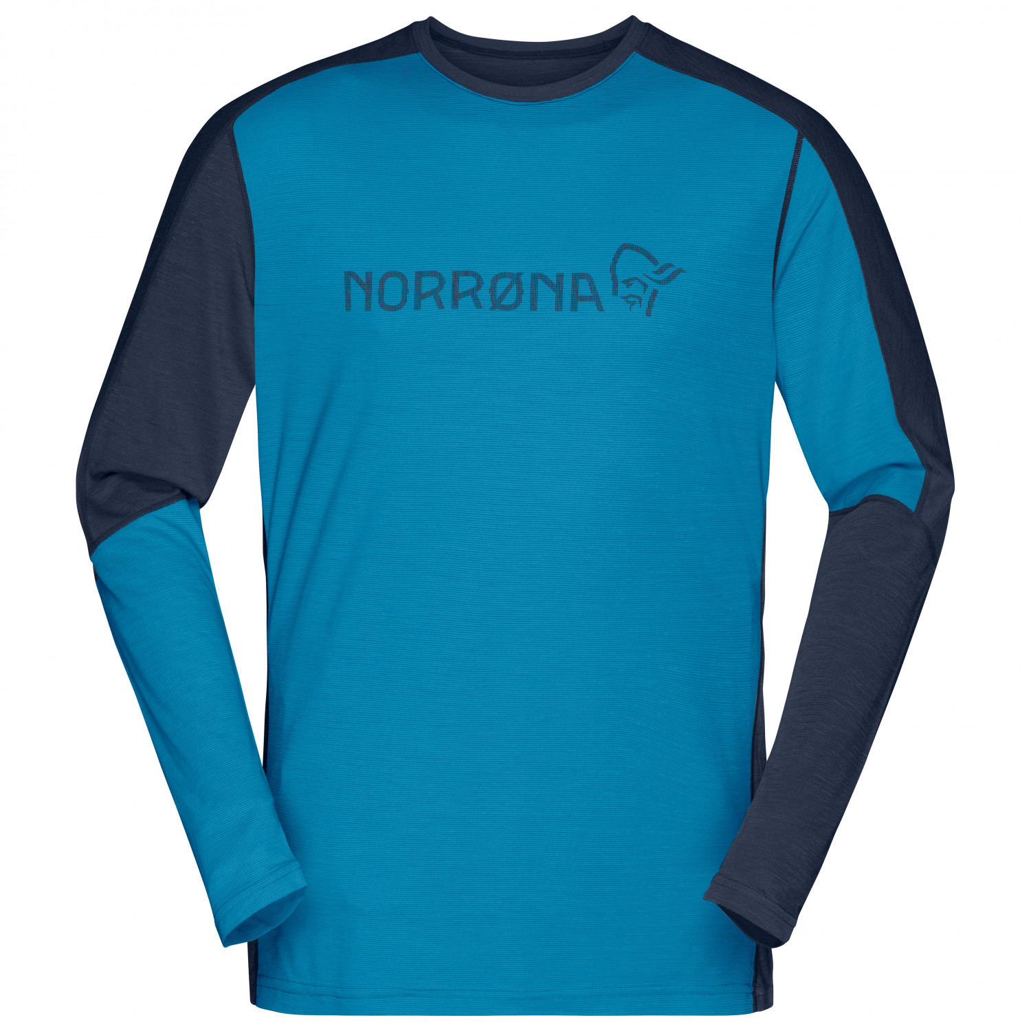 Рубашка из мериноса Norrøna Falketind Equaliser Merino Round Neck, цвет Hawaiian Surf/Indigo Night цена и фото