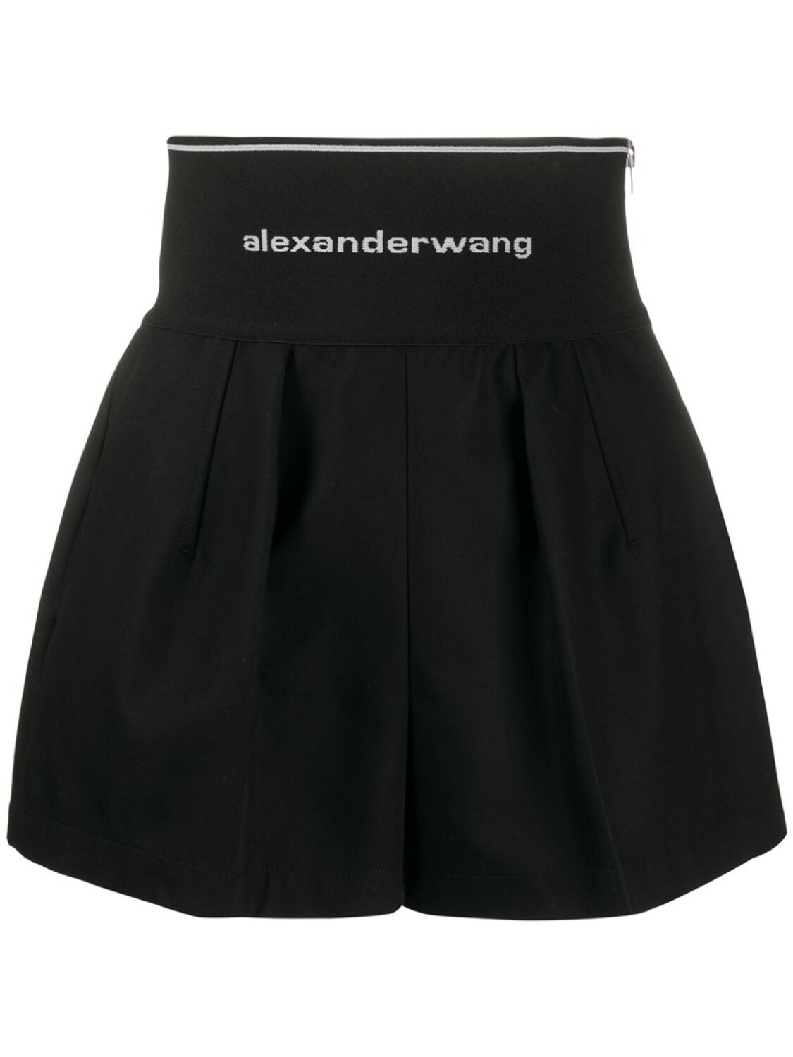 

Alexander Wang шорты с завышенной талией и логотипом, черный