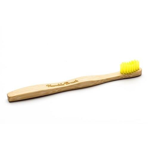 цена Зубная щетка Humble бамбуковая, желтая, 1 шт.