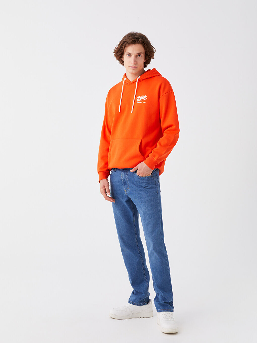 

779 Мужские джинсовые брюки стандартного кроя LCW Jeans, среднее индиго родео