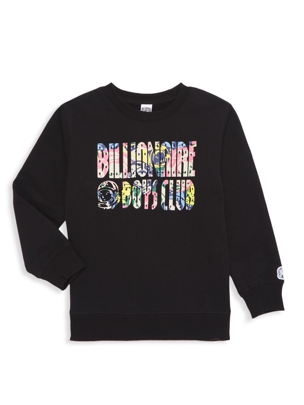 

Толстовка с круглым вырезом и принтом логотипа для мальчиков и мальчиков Billionaire Boys Club, черный