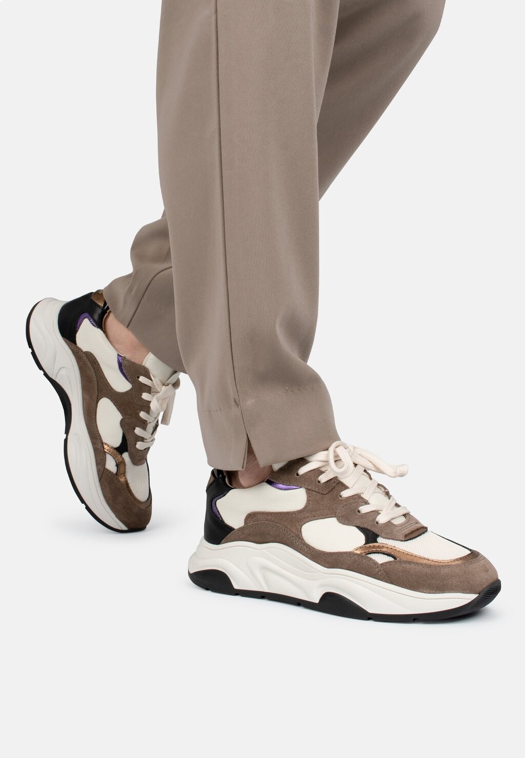 

Низкие кроссовки Lexi Haboob, цвет brown with combination