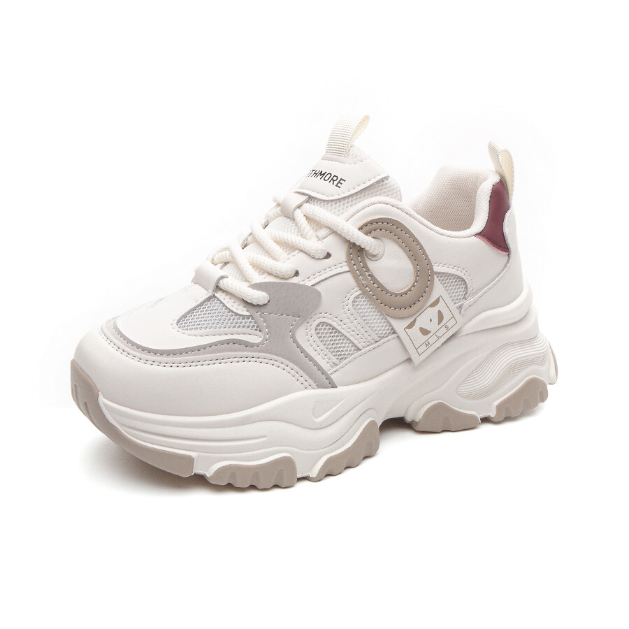 

Кроссовки NORTHMORE Chunky Sneakers Women's Low-top, цвет Rice/card [Four Seasons Double Network]