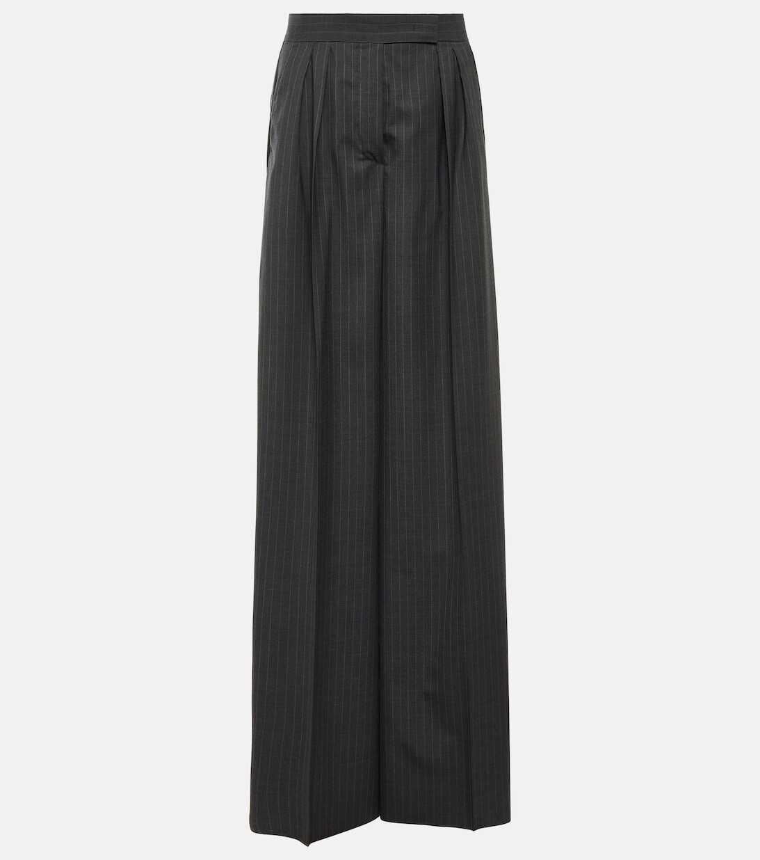 

Шерстяные брюки Baba в тонкую полоску MAX MARA, серый