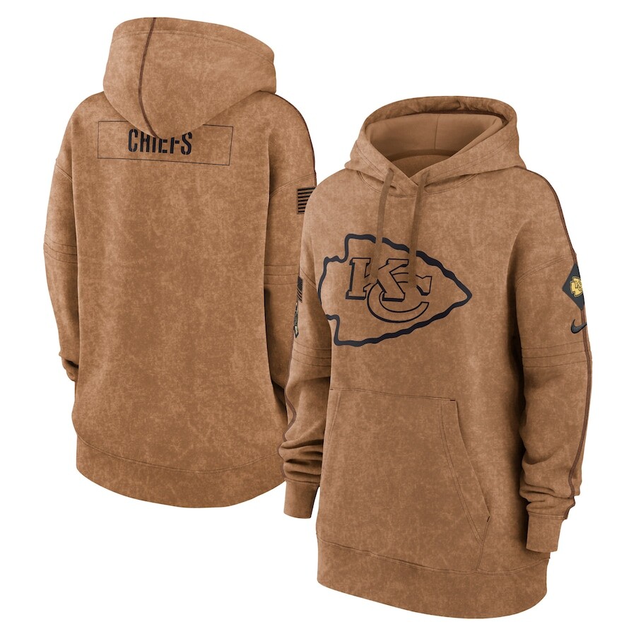 

Пуловер с капюшоном Nike Kansas City Chiefs, коричневый