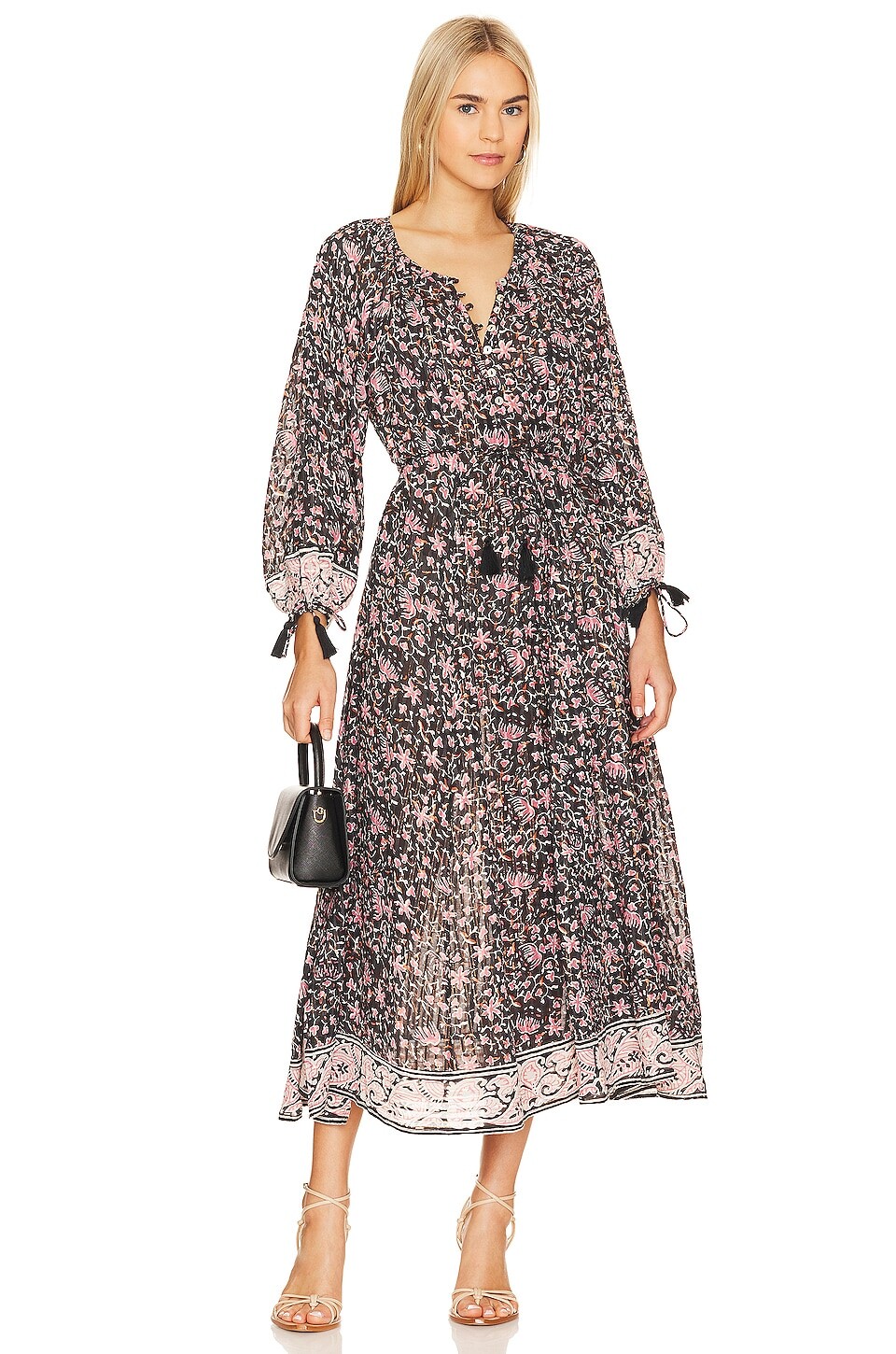 

Платье миди Cleobella Diera Kaftan, цвет Fan Print
