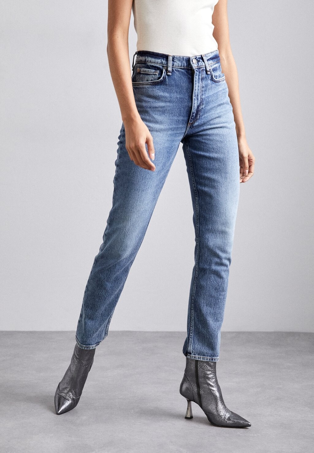 

Джинсы-сигареты High Rise Full Length rag & bone, синий
