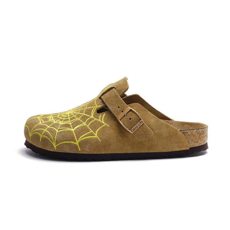

Мюли женские с закрытым носком женские Devo Life, цвет Off-white suede leather