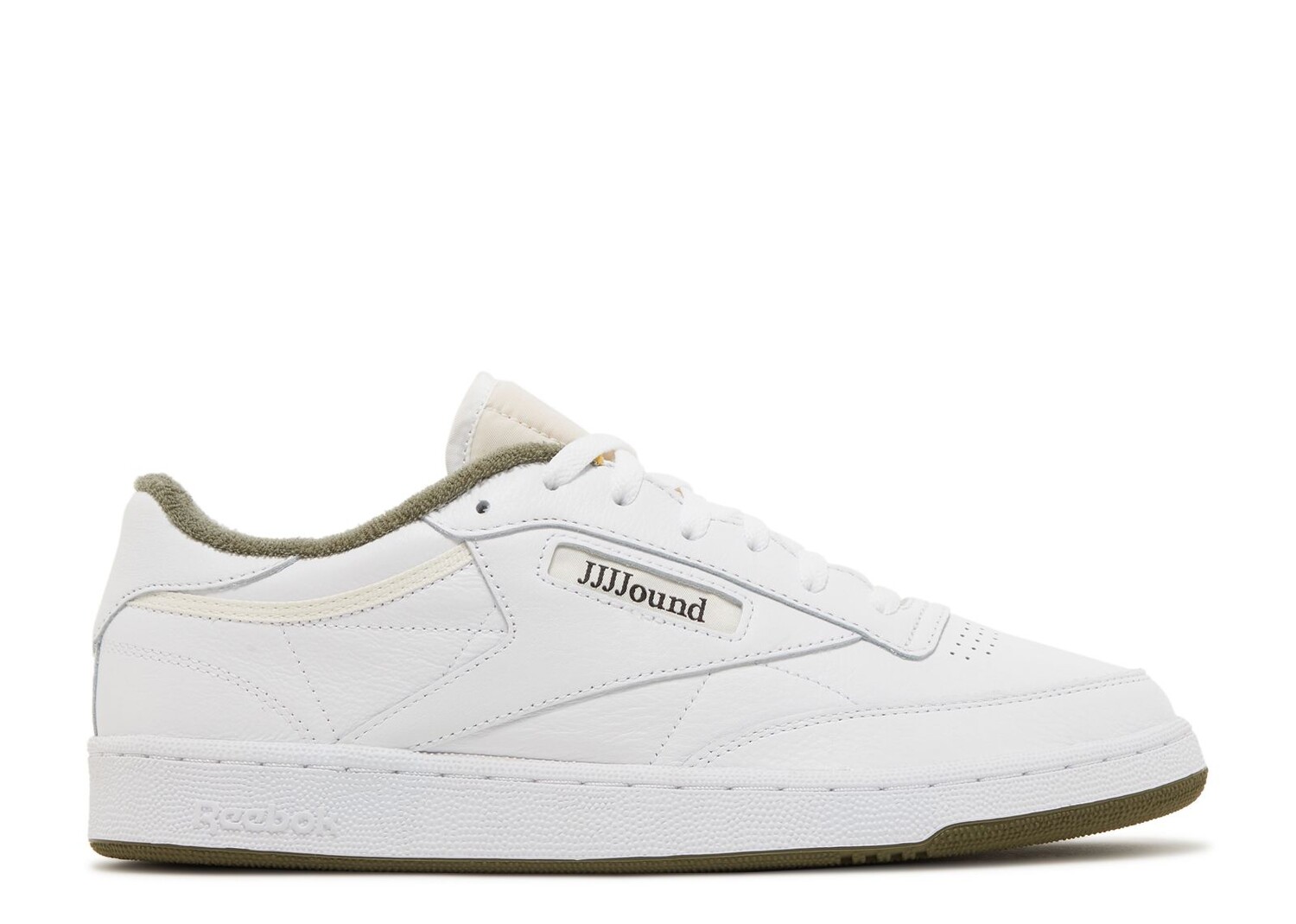 

Кроссовки Reebok Jjjjound X Club C 85 'Olive', белый, Белый;серый