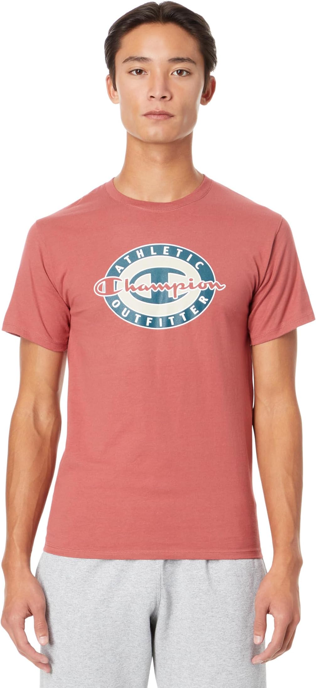 Классическая футболка с графическим рисунком Champion, цвет Sandalwood Red цена и фото